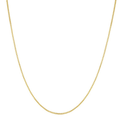 Box Chain Link Necklace Gold