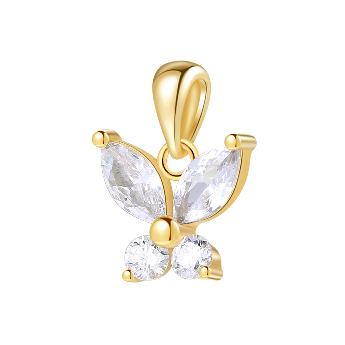 Pendentif Papillon pour la Victoire et la Floraison en Or