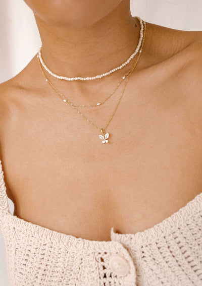 Pendentif Papillon pour la Victoire et la Floraison en Or