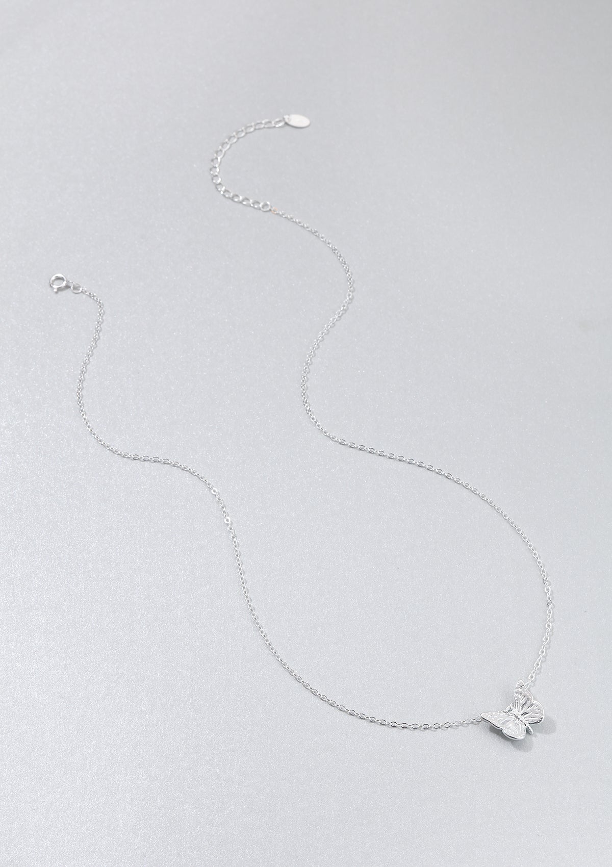 Collar de Colgante Mariposa Plata de Ley 925