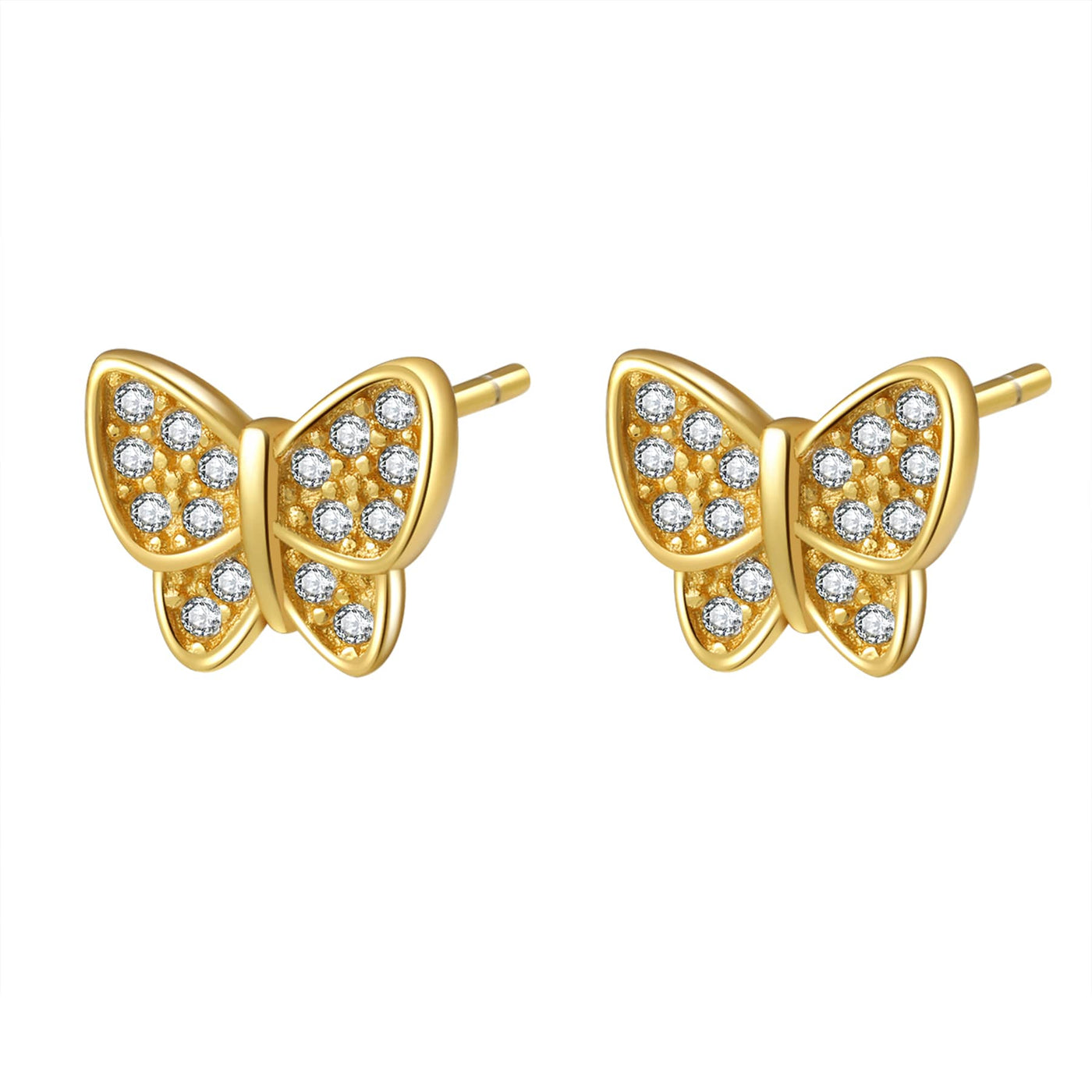 Clous d'Oreille Papillon Sterling Argent