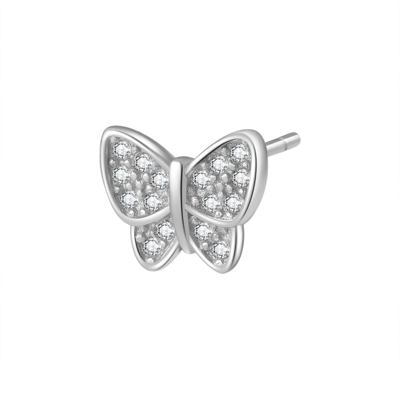 Clous d'Oreille Papillon Sterling Argent