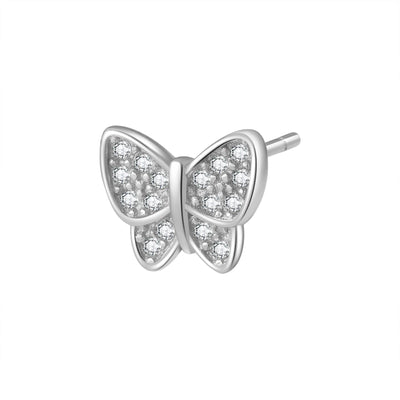 Clous d'Oreille Papillon Sterling Argent