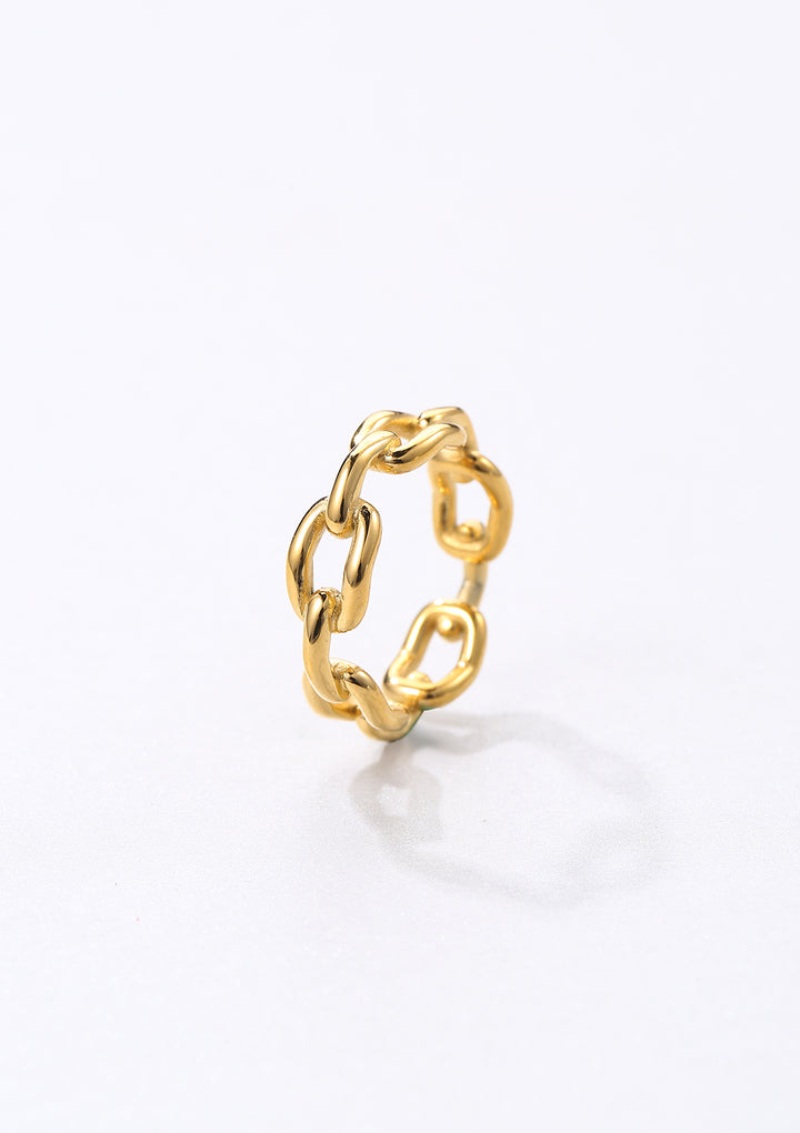 Ring en Or Chaîne de Câble