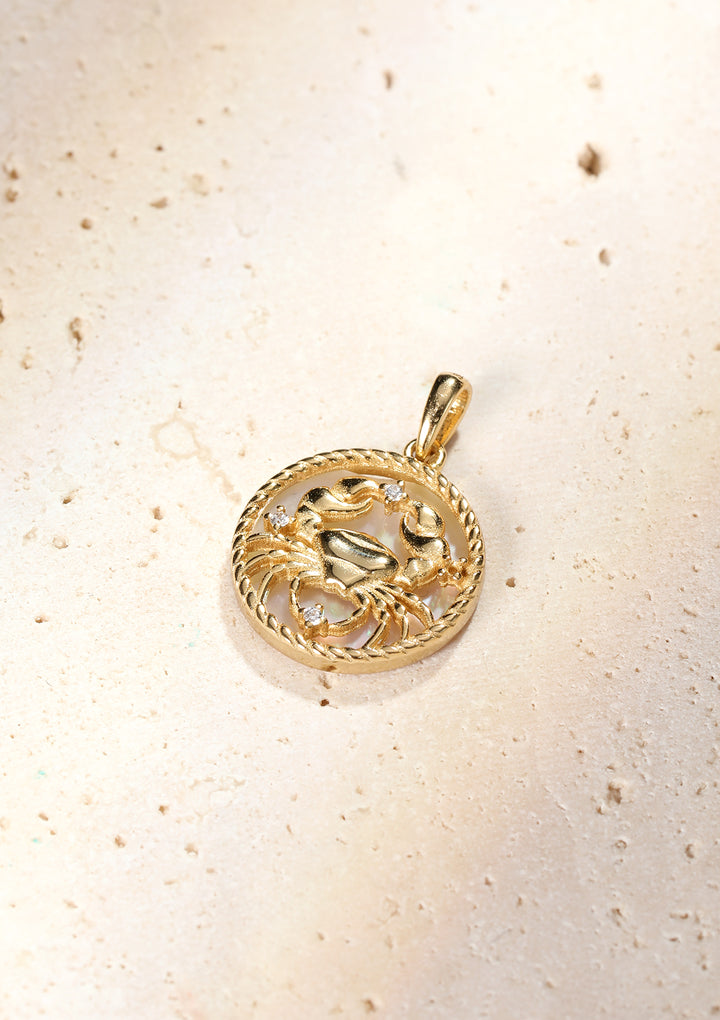 Collier pendentif zodiaque Cancer
