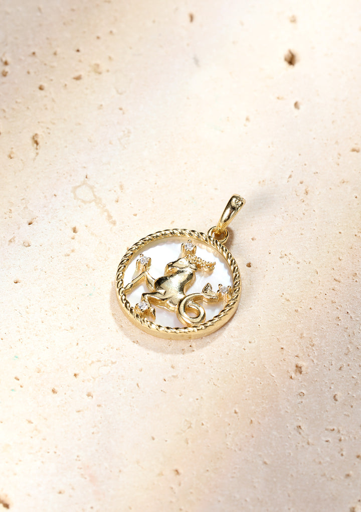 Capricorn Zodiac Pendant Necklace