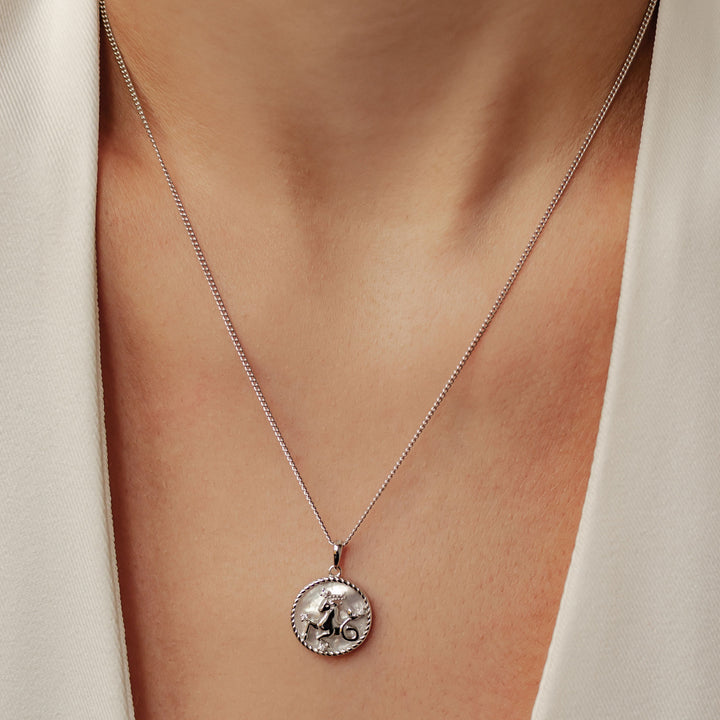 Capricorn Zodiac Pendant Necklace