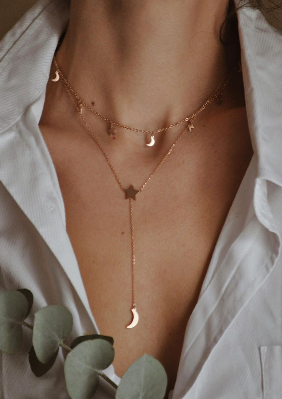 Celestial Inspiration Necklace Set in Rose Gold