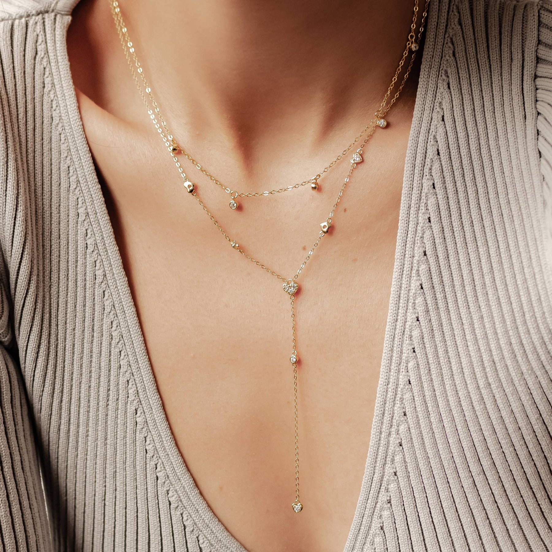 The Cheri Chain Necklace - Silver main image 1