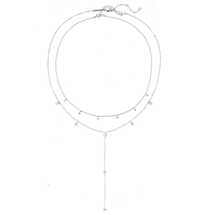 Ensemble Collier Ellipse Sterling Argent