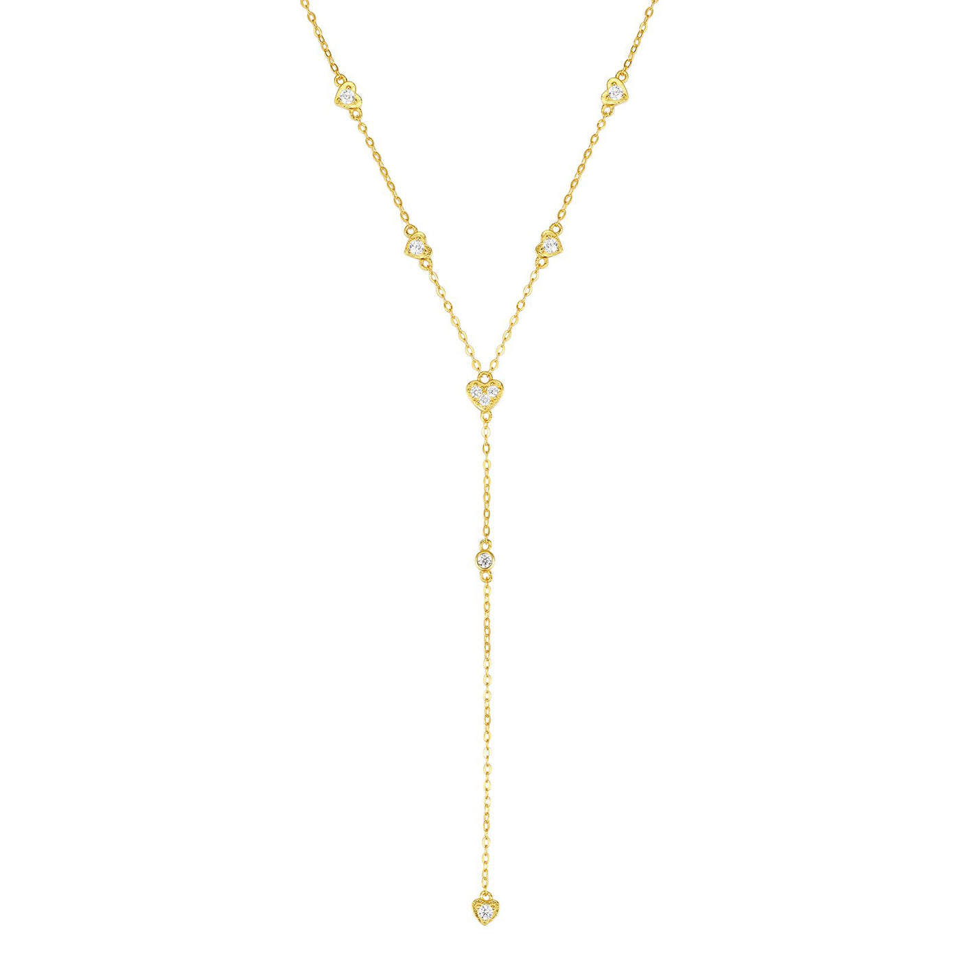 Cherish Y Kette Gold Sterlingsilber