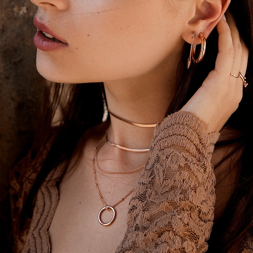Choker kette rosegold on sale