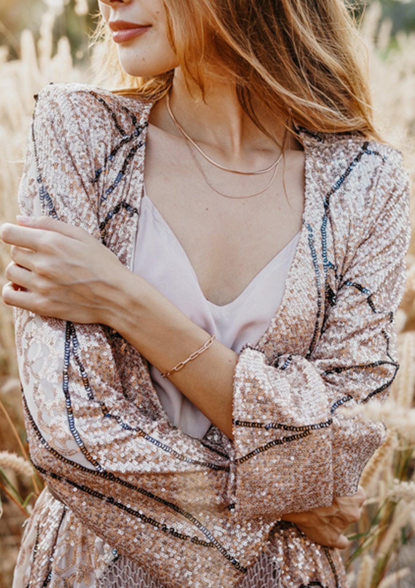 Großgliedriges Armband Rosegold