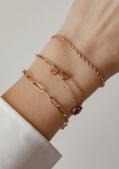Großgliedriges Armband Rosegold