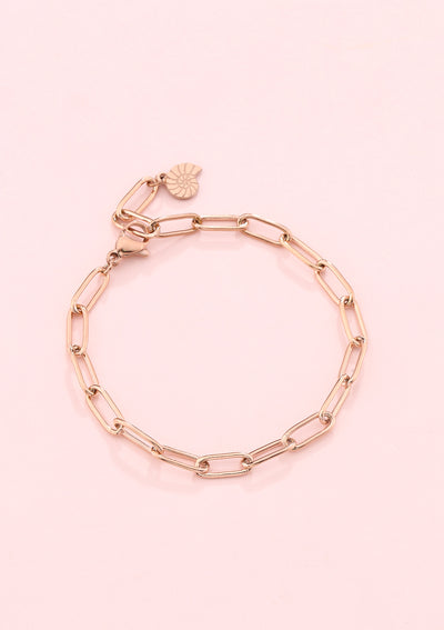Großgliedriges Armband Rosegold
