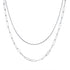 Collier Multi Rangs Grosse Chaîne en Argent