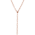 Chunky Chain Y Necklace Rose Gold