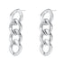 Boucles d'Oreilles Grosse Chaîne Gourmette en Argent