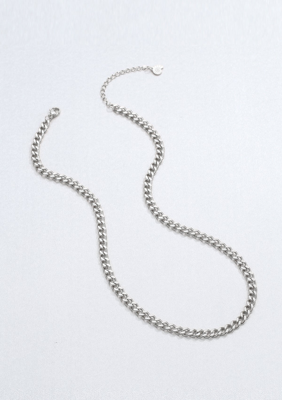 Collier Chaîne Gourmette Epaisse en Argent