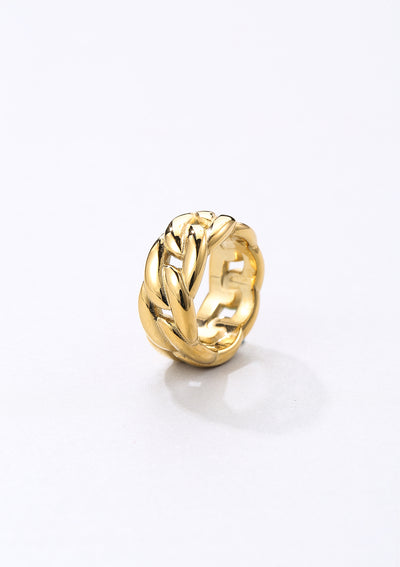 Chunky Curb Chain Ring Gold