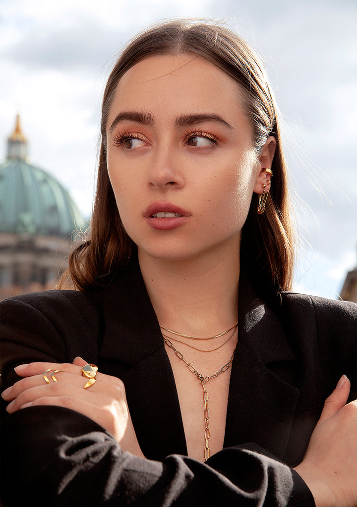 Grosse Bague Cœur en Or