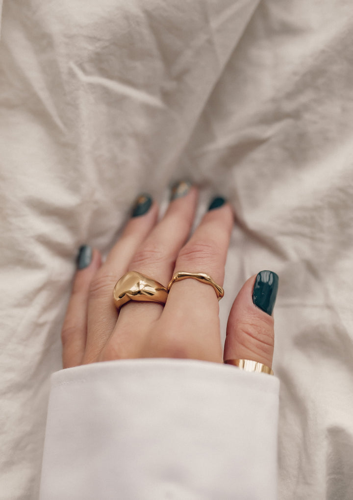 Grosse Bague Cœur en Or