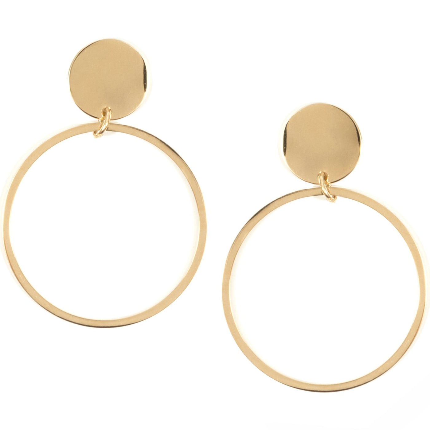 Circle Hoop Earring Gold