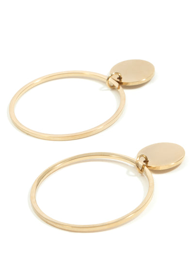 Circle Hoop Earring Gold