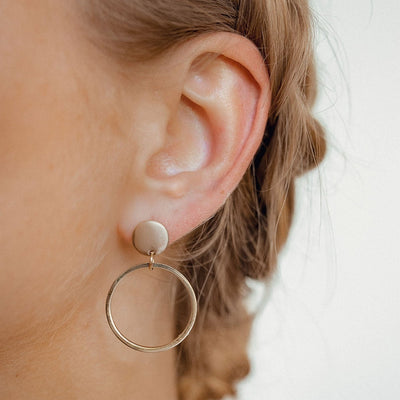 Circle Hoop Earring Gold