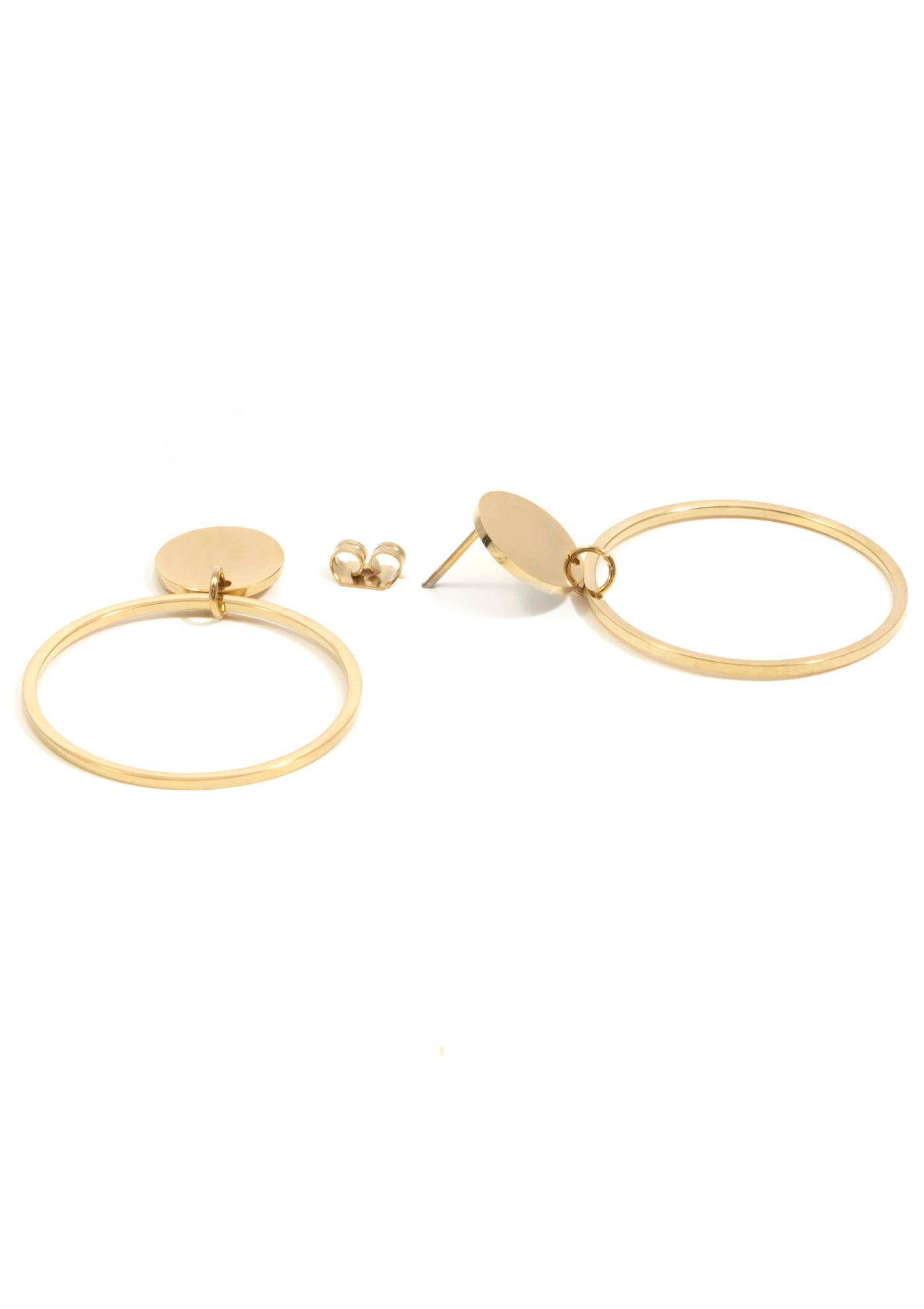 Circle Hoop Earring Gold