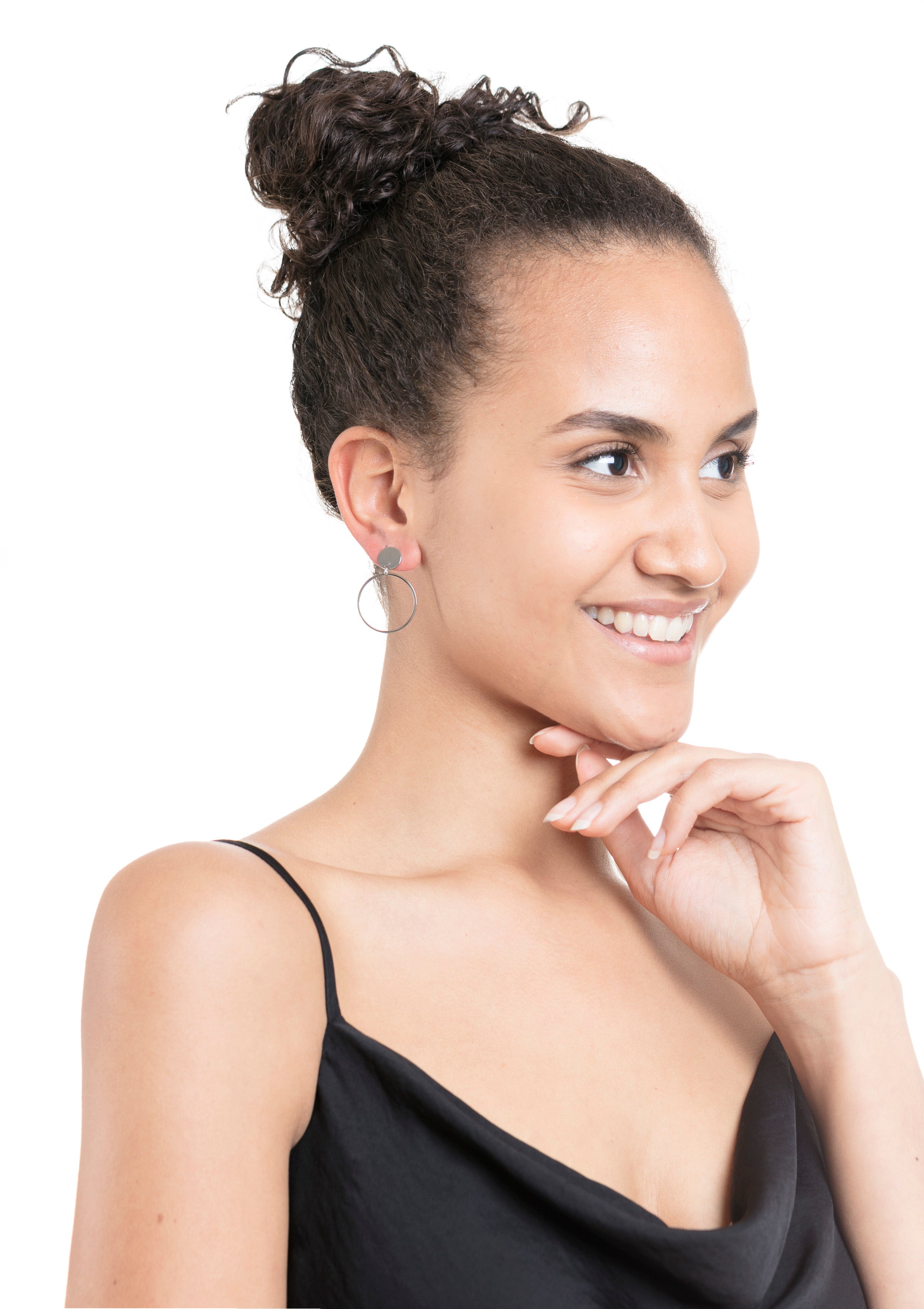 Créoles Cercle en Argent