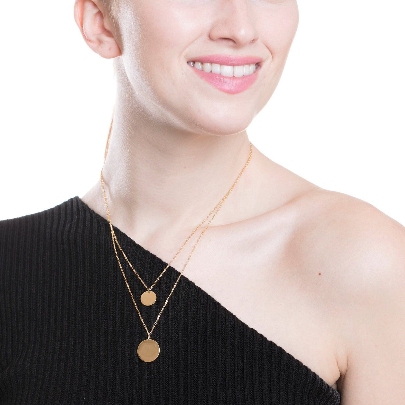Collier Cercle Multi Rangs Plaqué Or