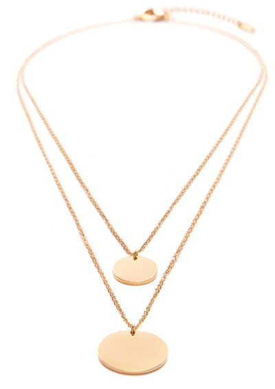 Collier Cercle Multi Rangs Plaqué Or