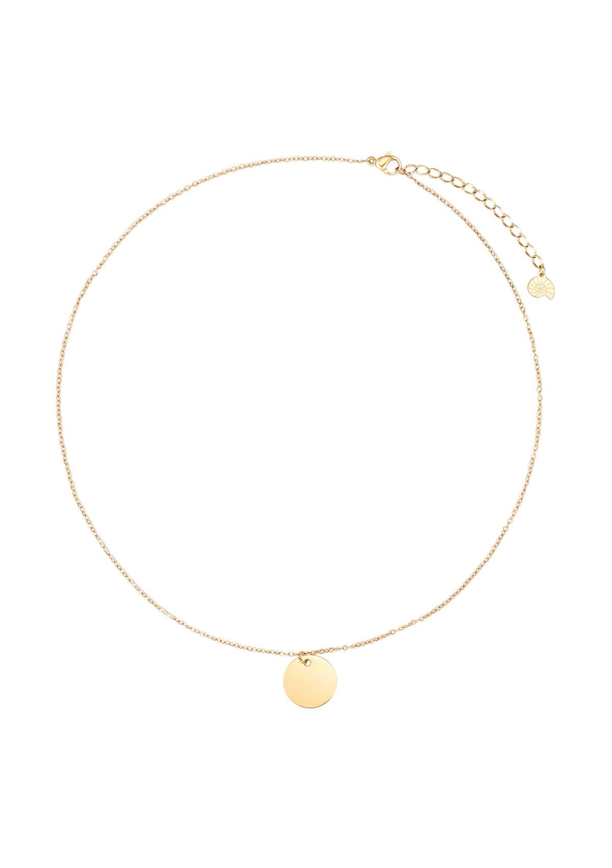 Collier Cercle Plein en Or