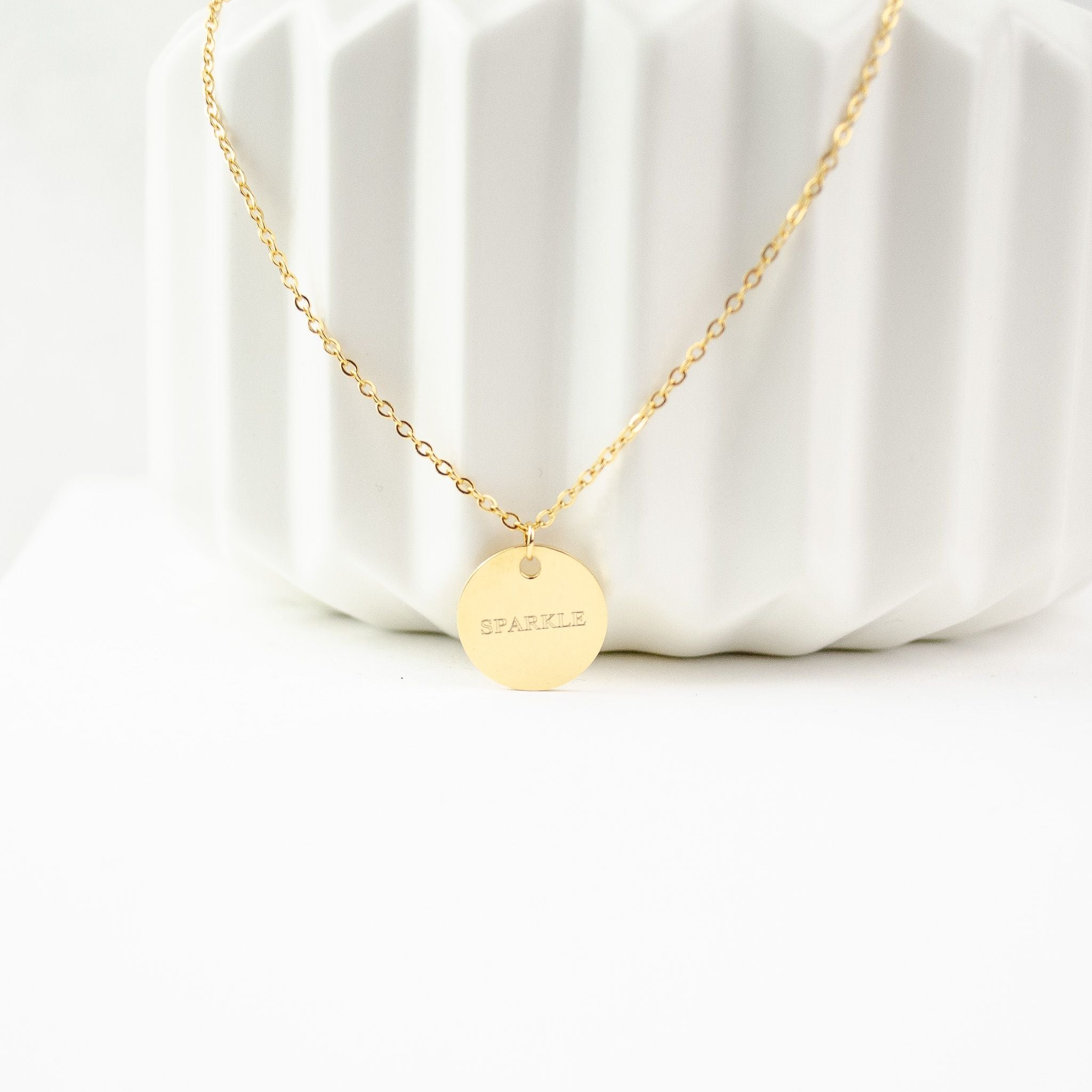 Collier Cercle Plein en Or