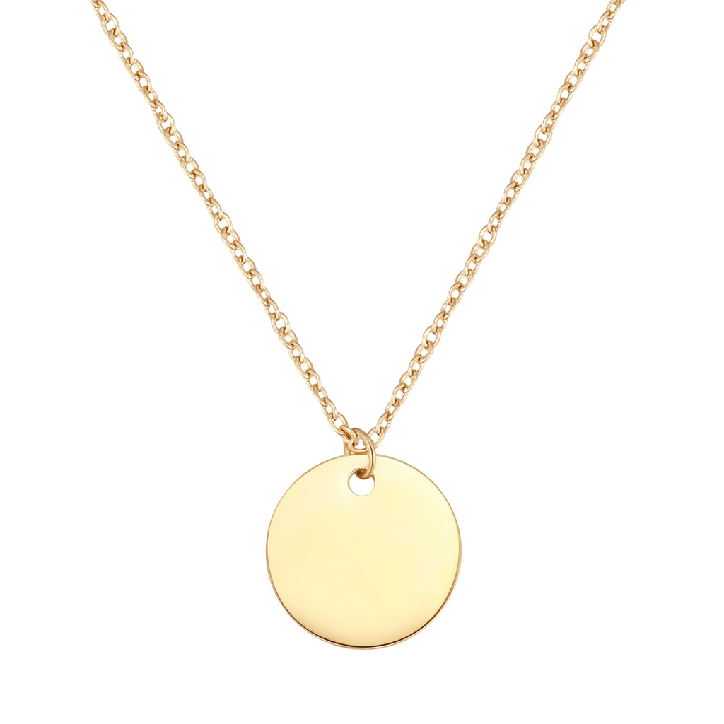 Circle Necklace Gold