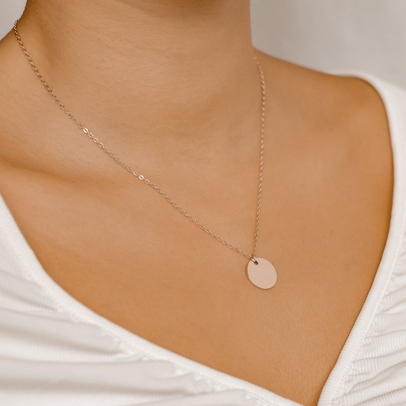 Collier Cercle Or Rose