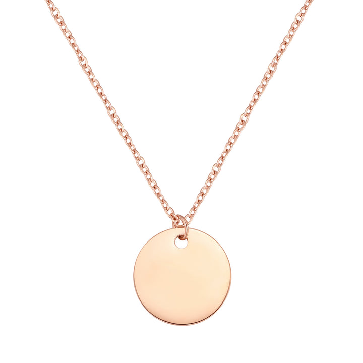 Kette mit Kreis in Rosegold
