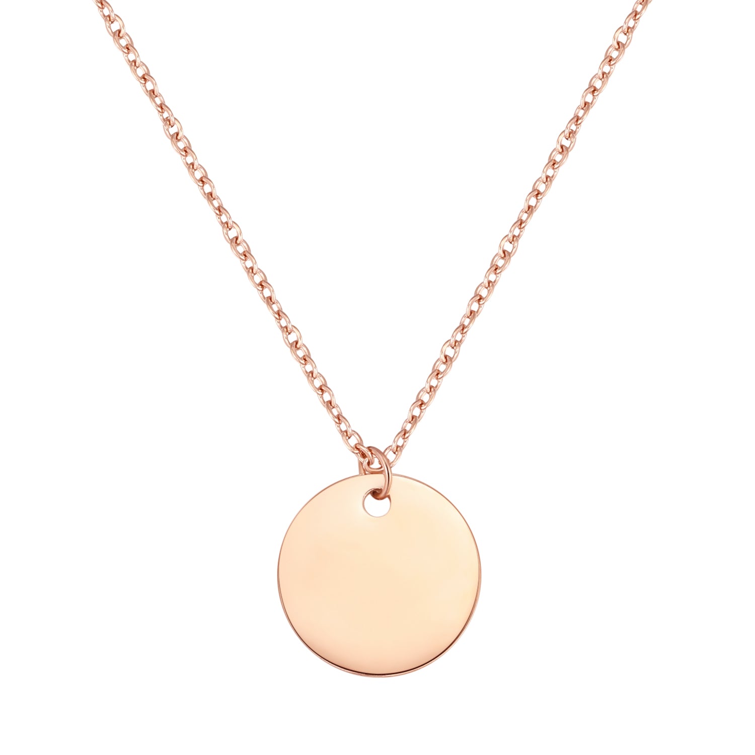 Circle Necklace Rose Gold – Hey Happiness
