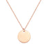 Circle Necklace Rose Gold