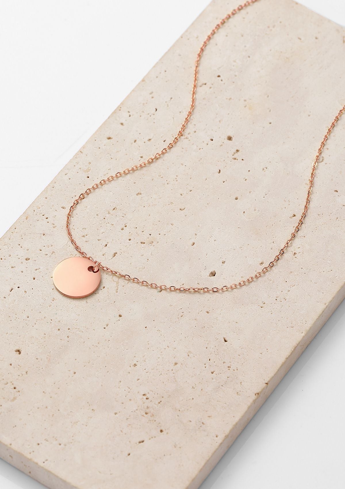 Collier Cercle Or Rose