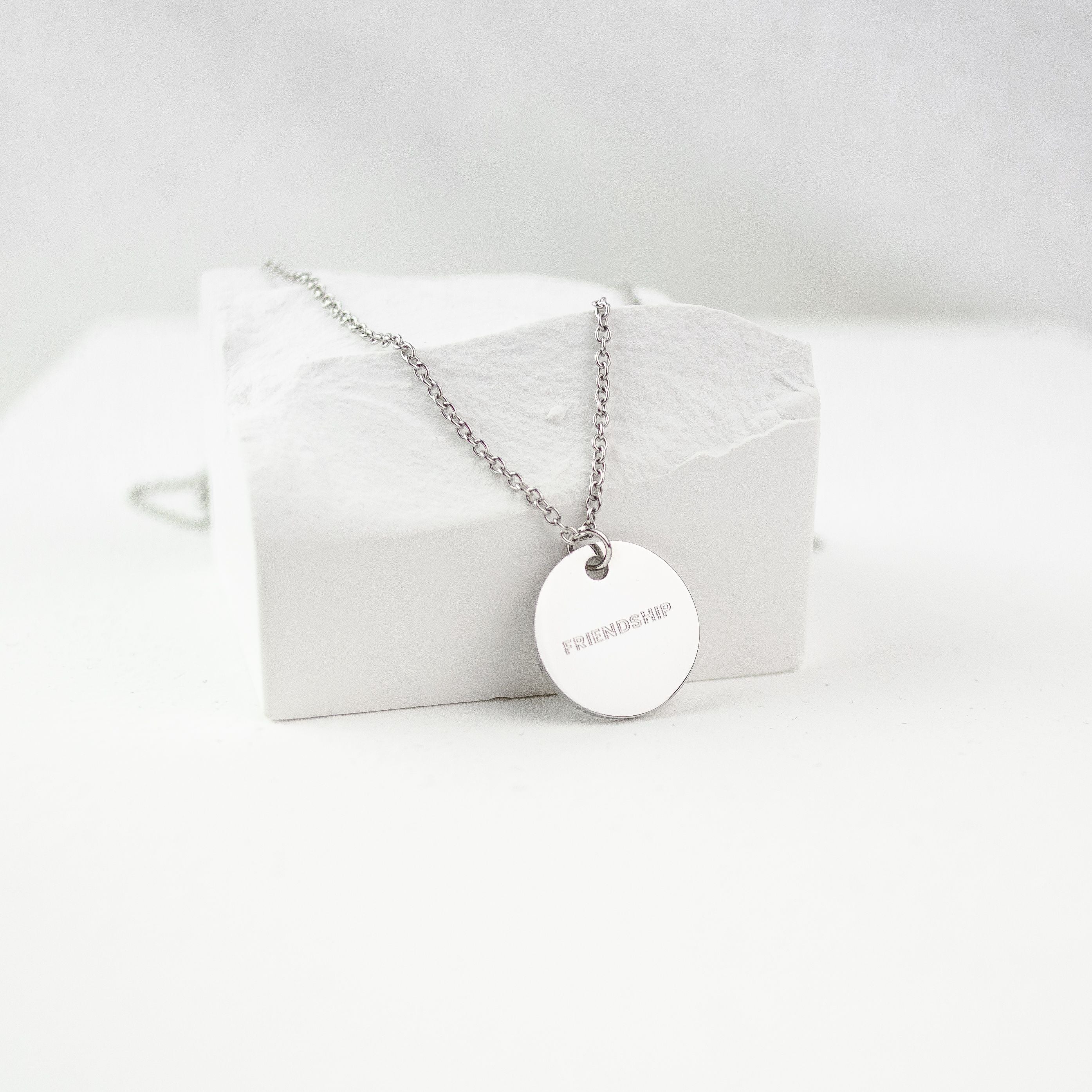 Collier Cercle Plein en Argent