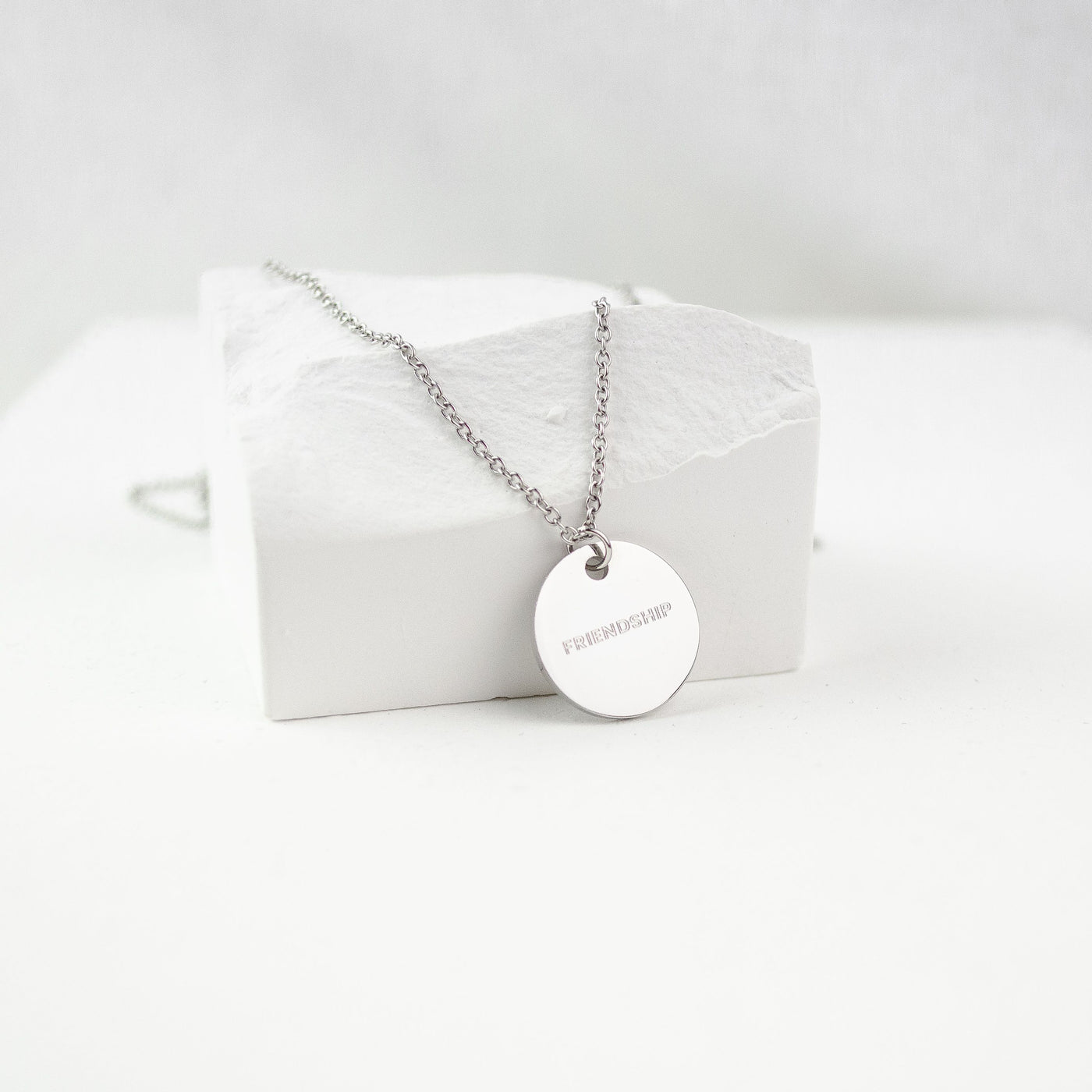 Collier Cercle Plein en Argent