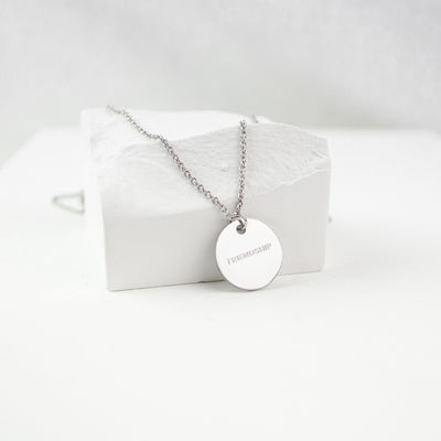 Collier Cercle Plein en Argent