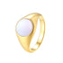 Coquille Cercle Chevalier Ring en Or