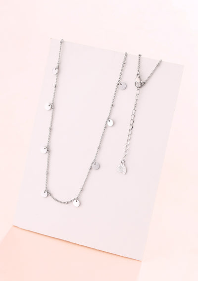 Cercles Bobble Chaîne Collier en Argent