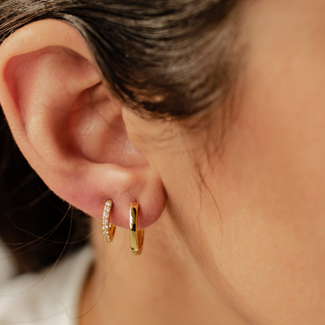 Boucles D’oreilles Créoles HOISY - Dorées, Légères Et Hypoallergéniques ...