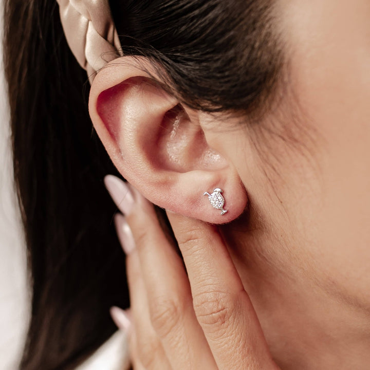 Cocktail Stud Earring Sterling Silver