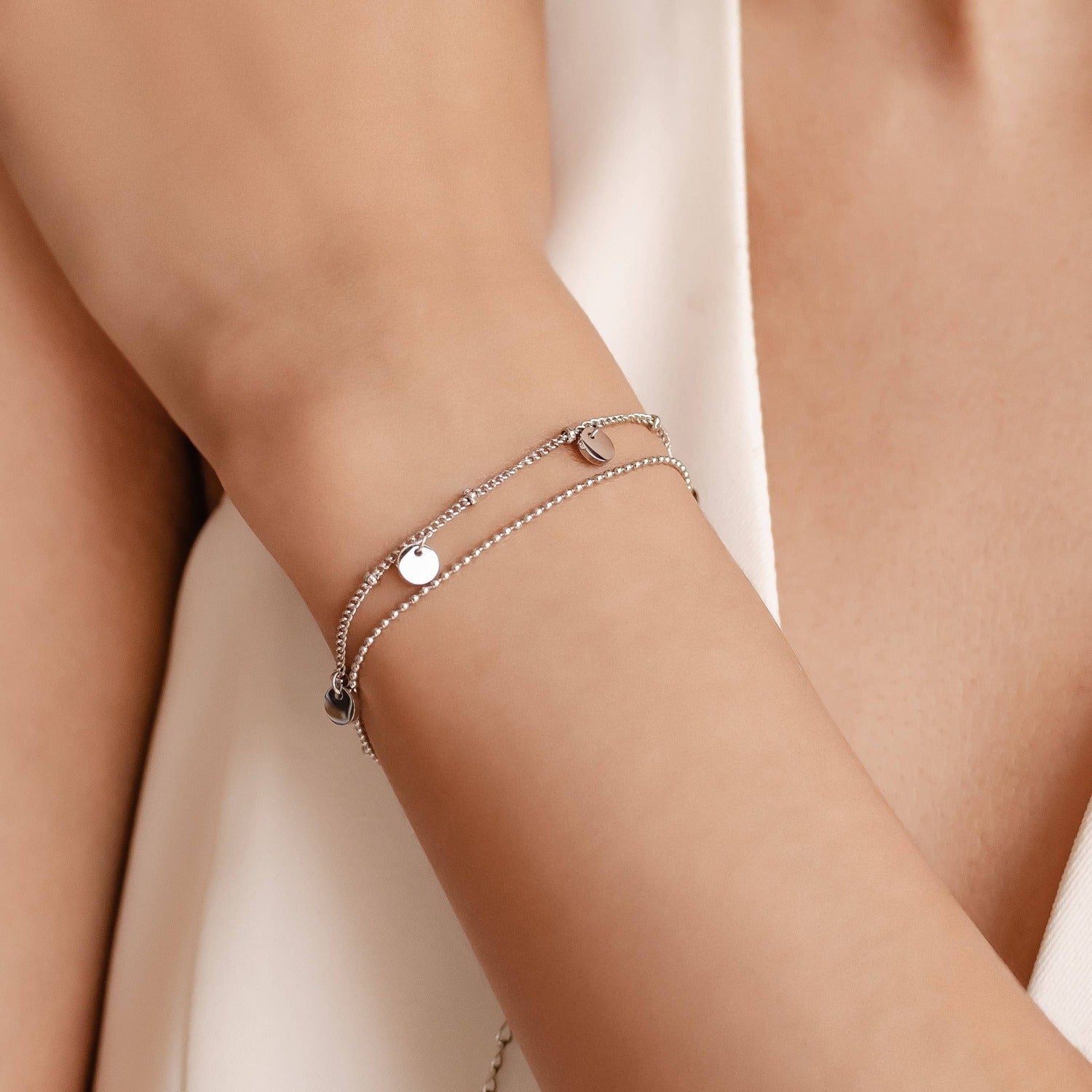 Ensemble de Bracelet de chaîne de pièce de monnaie et de barre