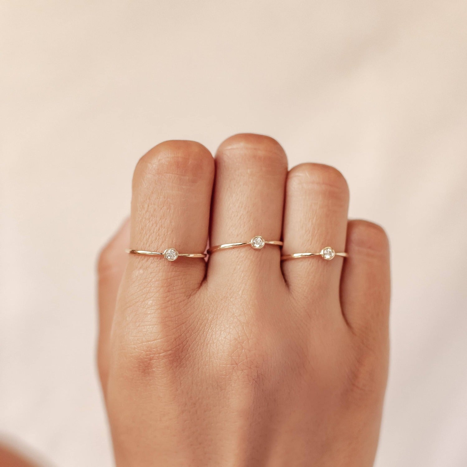 Bague Diamant Completion en Or Massif 14 CT